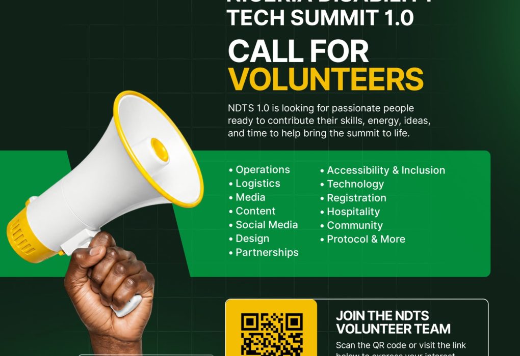 Nigeria disability tech summit call for volunteers